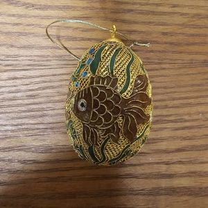 Cloisonne Enamelled Fish Egg, Mesh